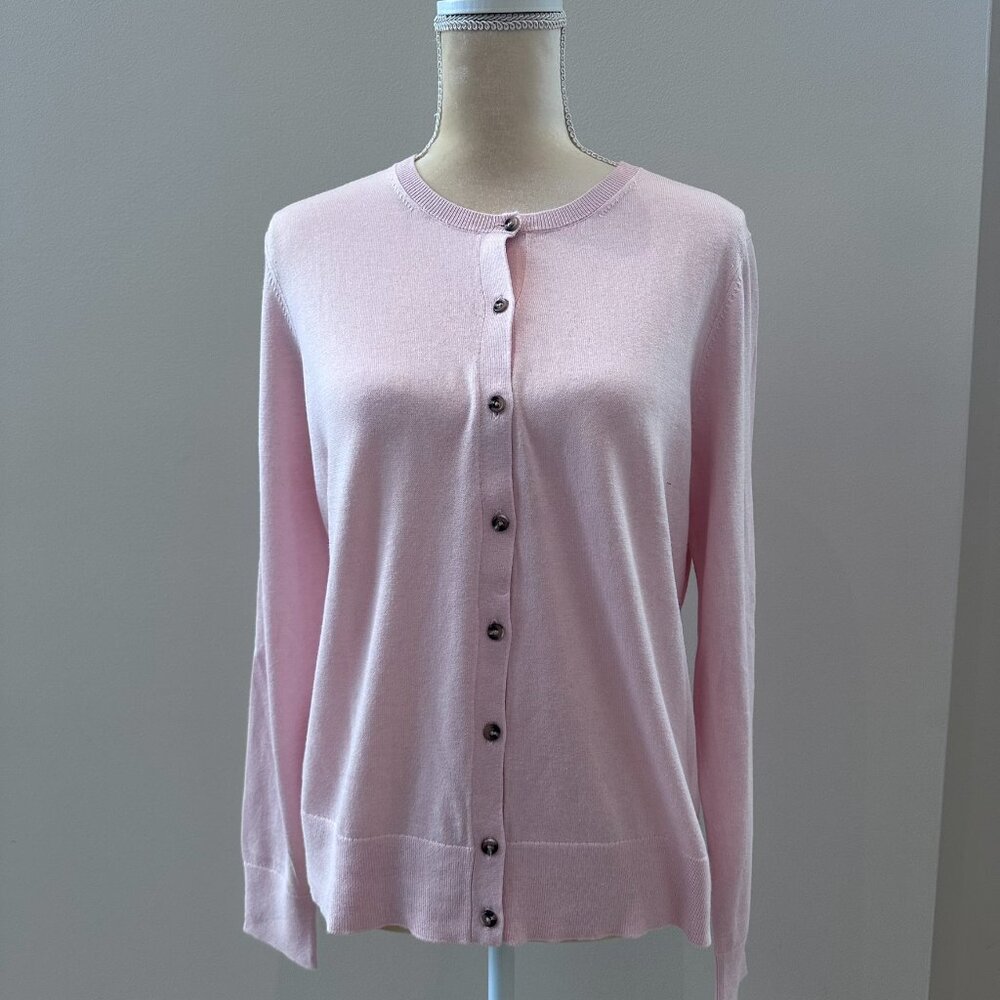 Ann Taylor Cardigan Size L, Long Sleeve, Pink